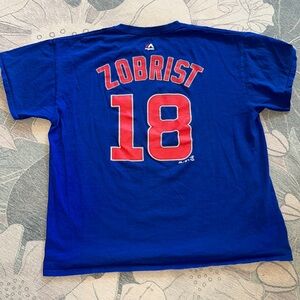 Chicago Cubs ZOBRIST Tshirt. Sz L. Great condition!